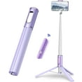 thumbnail image 1 of Trípode, palo de selfie para teléfonos móviles, soporte integrado de 60 pulgadas, control remoto inalámbrico integrado, portátil y escalable para iPhone y Android de 4 - 7 pulgadas, 1 of 7