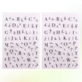 thumbnail image 7 of 2PCS Alphabet Design Stamp Sheets Transparent Clear Seal Stamps TPR Seal Decorative Stamp for DIY Scrapbooking Craft Photo Album, 7 of 7