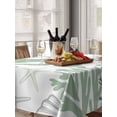 thumbnail image 6 of Sage Green Octopus Coastal Table Cloth, Nautical Coral Starfish Waterproof Tablecloth for Rectangle Tables, Reusable Washable Fabric Table Cover for Restaurant Kitchen Dining Tables 60"x102", 6 of 6