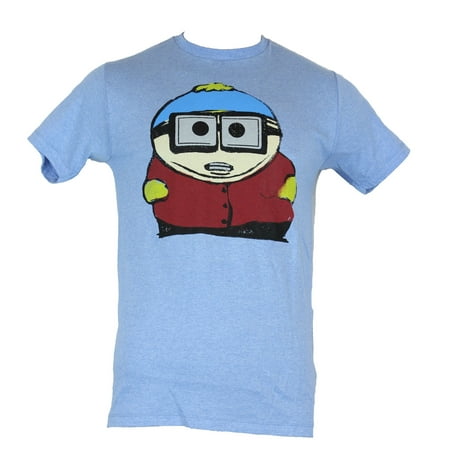 South Park Mens T-Shirt - Cartman Big Glasses Little Piggy Super Nerd Image