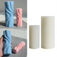 thumbnail image 2 of Silicone Candle Mold for Home Decorations Waxes Mold Water Ripple Cylindrical Candle Making DIY Aromatherapy Candle Art large, 2 of 4