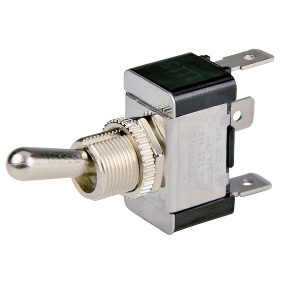 BEP 1002001 SPDT Chrome Plated Toggle Switch -