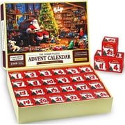 Advent Calendar Puzzles 2023 Christmas 24 Days Countdown Calendars 1008 Pieces Christmas Jigsaw Puzzle in 24 Boxes, B