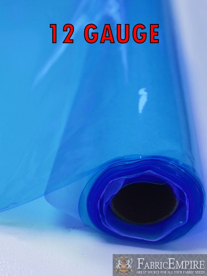 12 Gauge Blue Tinted Plastic Vinyl Fabric 54 Wide Sold By The Yard Walmart Com Walmart Com
