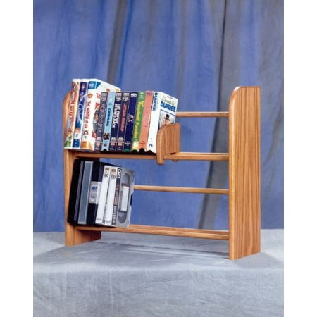 The Wood Shed 205 Dvd Storage Rack Dark Walmart Com