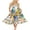 Yellow, variant on Kmbangi Women Spaghetti Strap Sleeveless Dress Summer Print Flowy A-Line Party Long Dress for Cocktail Beach Streetwear