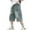 Blue1120, variant on MEZZALL Boys Elastic Waist Wide Leg Casual Loose Calf Length Jeans With Pockets Breathable Toddler Wear