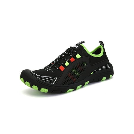 

Gomelly Unisex Aqua Socks Barefoot Beach Shoe Breathable Water Shoes Anti-Slip Flats Exercise Outdoor Sneakers Black 9