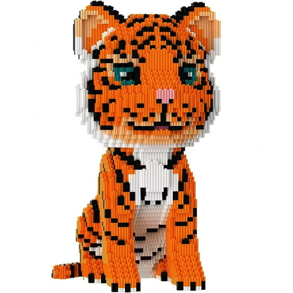 CUTEHELPER Animal Tiger Micro Building Blocks Set（6488PCS） Brick Building Kit Gift for Adults and Kids
