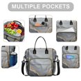 thumbnail image 2 of Grey and Gold Marble Pattern Insulated Leakproof Lunch Box for Women, Large Lunch Bag for Tween Teen Adult, Loncheras Para Mujer for Work Beach Travel Picnic Camping, 2 of 6