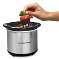 thumbnail image 3 of Hamilton Beach 16 Ounce Ceramic Party Dip Food Warmer, Brushed Stainless | 33101, 3 of 5