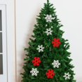 thumbnail image 2 of AMERTEER 50Pcs Christmas Snowflake Cutout Burr-free Rounded Edges Festive Touch Xmas Snowflakes Tag for Home, 2 of 10