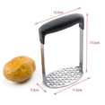 thumbnail image 1 of Double-layer Potato Masher Press Mashed Potatoes Wavy Pressure Ricer Fruit Vegetable Press Crusher Kitchen Accessories Tools (02), 1 of 7