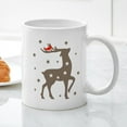 thumbnail image 3 of CafePress - Reindeer Cardinal - 11 oz Ceramic Mug - Novelty Coffee Tea Cup, 3 of 4