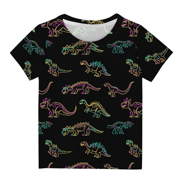 LSLJS Shirts pour Enfants T-Shirt Graphique à Manches Courtes Col Rond Crop Top pour 3-14 Ans Filles et Garçon T-Shirt Tee Vêtements d'Été Vêtements pour Enfants à la Mode 2024