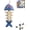 1 Pcs, variant on Novelty Fish Bone Hanging Bird Feeder for Garden Patio Backyard Outdoor Decor