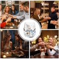 thumbnail image 3 of Christmas 3D Glass Cup Collection, Stemless Tumbler With Snowman, Hand Painted Holiday Ornament Glassware, Festive Gift for Kitchen Party Table Decor(Snowman), 3 of 7