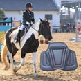 thumbnail image 4 of Almohadilla de sillín para caballo ecuestre, cojín de asiento con arnés de espuma viscoelástica para entrenamiento shamjiam Mantilla de caballo, 4 of 5