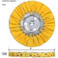 thumbnail image 5 of Airway Buffing Wheel Kit 4 Piece Kit (1 Pcs White 1 Pcs Orange 1 Pcs Blue 1 Pcs Yellow) 8" In Diameter 5/8" In Arbor Hole 12 Ply For Angle Grind, 5 of 5