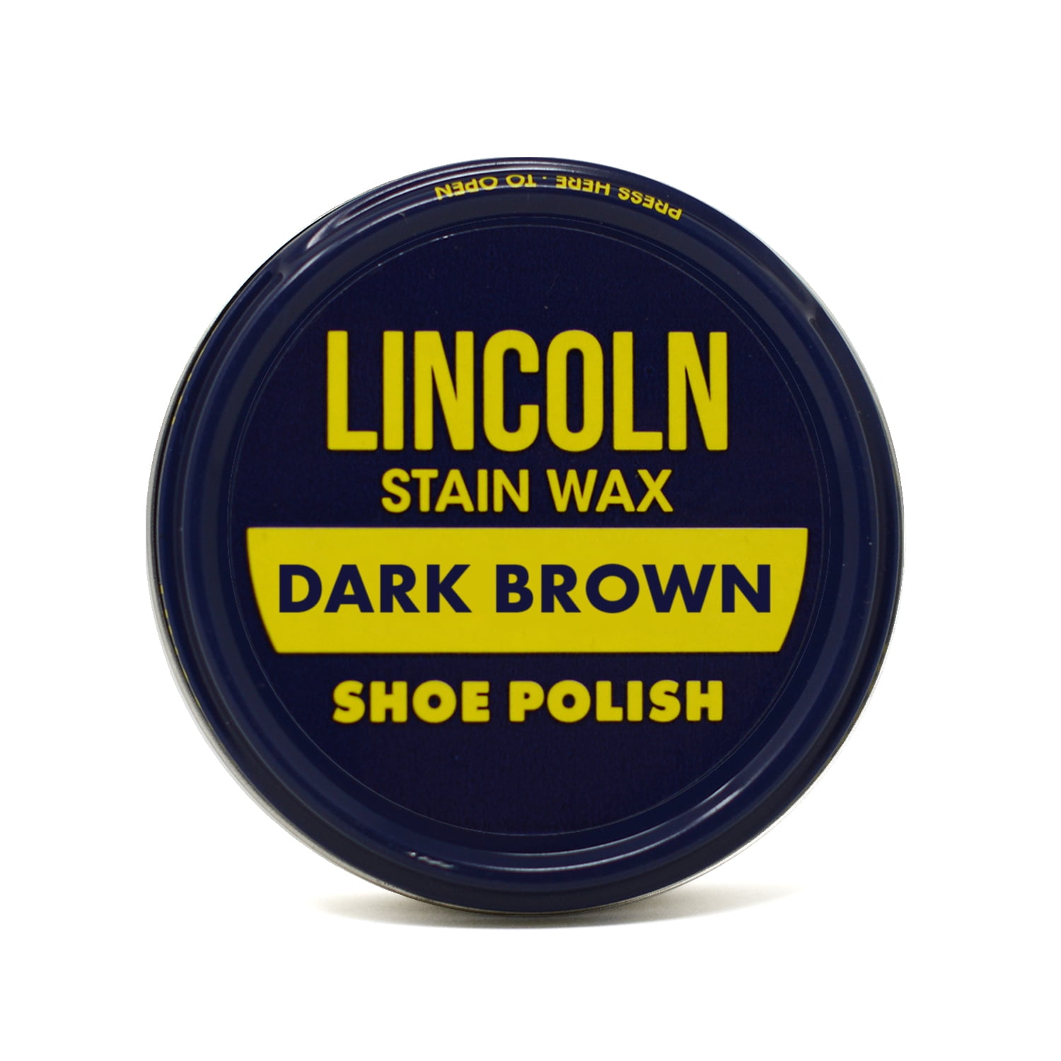 Lincoln Stain Wax Shoe Polish 2 1/8 oz Dark Brown Lincoln Stain Wax Shoe Polish 2 1/8 oz Dark Brown