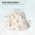 Bucket Hats for Men Woman Air Balloon and Flower ReflectiveBrim