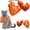 Orange, variant on Cat Muscle Arm Costume Large– 3D Funny Cat Neck Sleeves with Muscles, Halloween Pet Cosplay Accessory for Kitten Birthday Party Supplies