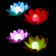 thumbnail image 2 of 5pcs 11.5cm LED Floating Lotus Lantern Wishing Water Lily Artificial Candle Flower Lanterns Pool Decor for Festival Party (White+Purple+Orange+Pink+Re, 2 of 3