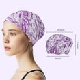 thumbnail image 3 of 2 Pack Swim Cap Women Adult - Stylish Silicone Swim Cap for Long Hair - Waterproof Swim Caps for Girls Women - Comfortable Fit for Pool, Beach, 3 of 6