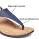 thumbnail image 3 of Sandalias planas cómodas sandalias de playa de verano sandalias de tanga para caminar para mujeres, 3 of 6