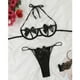 thumbnail image 5 of ICHUANYI Clearance New Sexy Fashion Lace Lingerie Underwear Sleepwear Steel Ring Pajamas Garter(Black, L) Ichuanyi Ichuanyi, 5 of 9