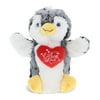 DolliBu I Love You Shirt Penguin Plush Hand Puppet - 9 inches
