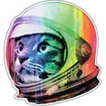 thumbnail image 1 of Autocollant Vinyle Astronaut Cat Alien UFO Extraterrestrial Space Psychedelic 9 Pouces, 1 of 1