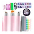 thumbnail image 1 of Nail Art Kit Nail Art Brushes Nail Dotting Tool Nail Striping Ribbons Rhinestone Crystals Nail File Kit for Women, 1 of 7