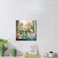 thumbnail image 3 of Bathroom floral wall art modern home decoration floral canvas print for bathroom living room dining room, 3 of 5
