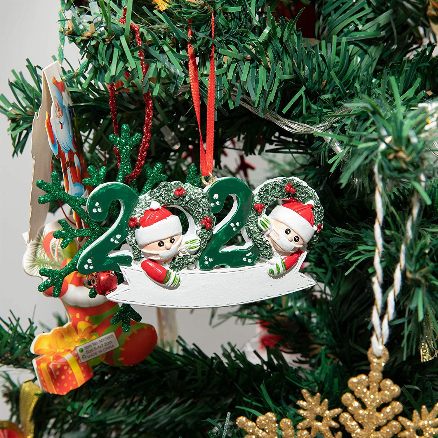 Details about   2020 Christmas Ornaments Family Name Tree Hanging Ornament Decorations Gifts