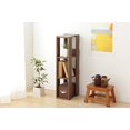 thumbnail image 2 of IRIS USA Rack 3-Shelf Open Wood Shelving Unit, Slim, Brown, 2 of 5