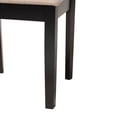 thumbnail image 6 of Baxton Studio Genesis Modern Beige Fabric and Dark Brown Finished Wood 2-Piece Dining Chair Set, 6 of 9