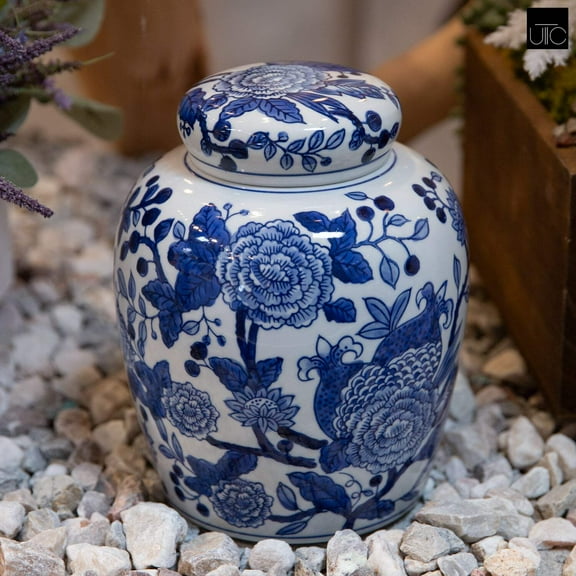 Adeline Ceramic Chinoiserie Ginger Jar