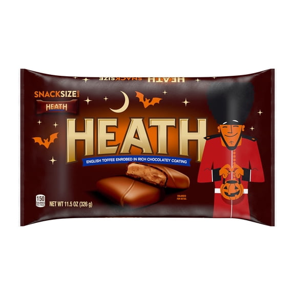 HEATH, Milk Chocolate English Toffee Snack Size Candy, Halloween, 11.5 oz, Bag
