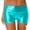 Blue Green, variant on Women's Metallic Athletic Shorts Dance Tights Summer Hot Bottoms Rave Party Club Dancewear Black M