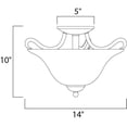 thumbnail image 2 of Maxim Lighting - Two Light Semi-Flush Mount - Semi-Flush Mount - Basix-2 Light, 2 of 2