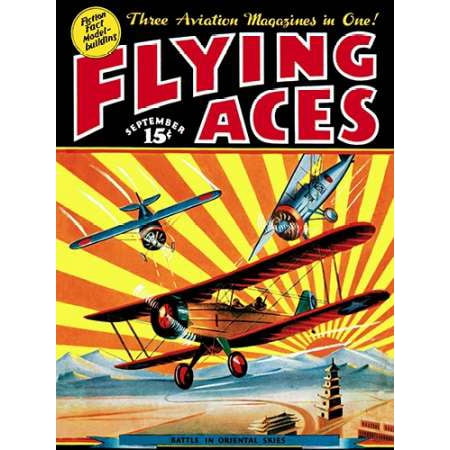 Flying Aces over the Rising Sun Poster Print by C B Mayshark