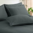thumbnail image 4 of Aisbo Queen Comforter Set Seersucker 7 Pieces, All Season Luxury Bed in a Bag for Bedroom, Bedding Set with Comforters, Sheets, Pillowcases & Shams,Dark Grey, 4 of 10