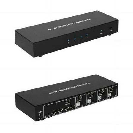 4 x 1 Display Port 1.2 & USB2.0 KVM Switch 4K2K
