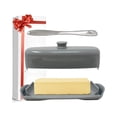 thumbnail image 6 of LAH KITCHEN Butter Dish with Knife - Butter Container with Magnetic Lid - Gray, 6 of 8