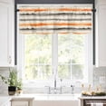 thumbnail image 5 of Abstract Art Valances for Windows Orange Grey Oil Painting Watercolor Modern Art Rod Pocket Curtain Valance Window Treatment Short Curtains for Kitchen Living Room, 58"x16", 5 of 5