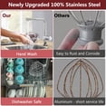 thumbnail image 4 of Stainless Steel Whisk Attachment for Kitchen Aid 7QT Mixer,11-Wire Whip Attachment Compatible with Kitchen aid 7 Quart Bowl,Egg Beater Replacement for Heavy Cream,Dishwasher Safe, 4 of 7