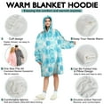 thumbnail image 5 of Comfy Wearable Blanket Hoodie for Women Men Adult, Oversized Sherpa Fleece Sweatshirt Blanket with Hood and Pocket, 5 of 7
