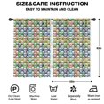 thumbnail image 2 of Blackout Kids Curtains,Colorful Skull Pattern Childrens Insulated Curtains Set Of 2,Bedroom Essentials,Toddler Room Decor 42x63in(106x160cm), 2 of 5