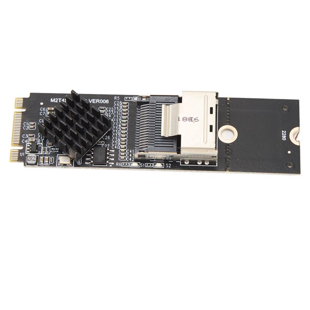 Tarjeta De Expansión, Expansión De Almacenamiento M.2 NVME A Tarjeta De Expansión SFF 8087 Amplia Compatibilidad De 4 Puertos Baja Latencia Para 10